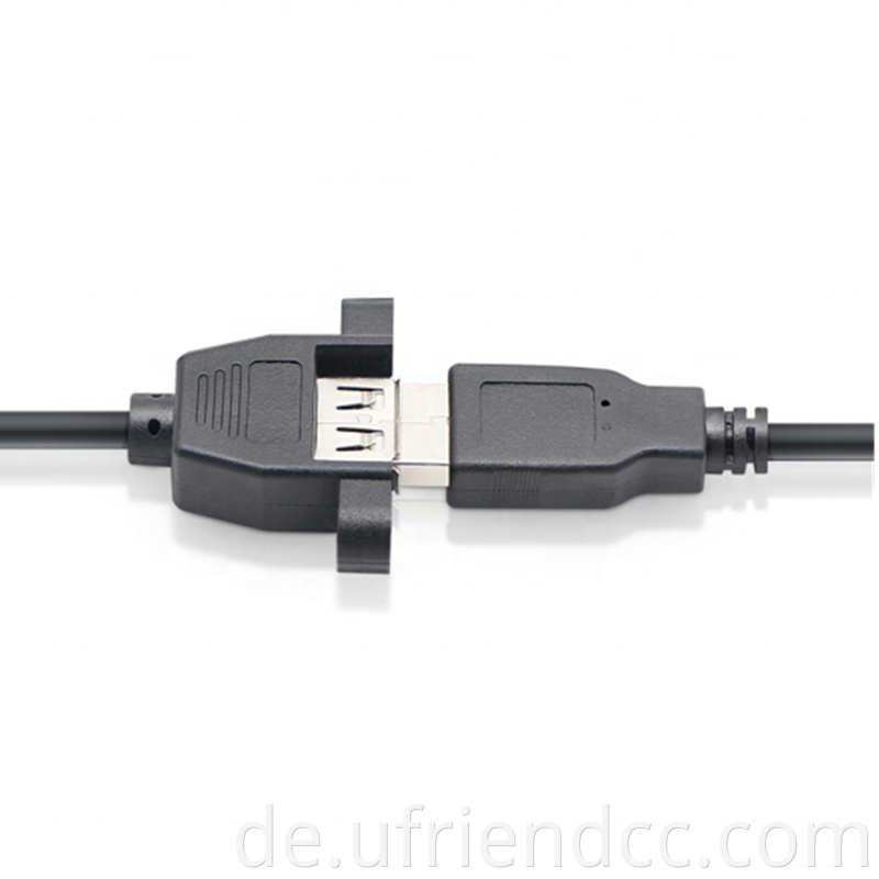 Benutzerdefiniert nach oben rechts links winkel männlich bis weiblicher USB 2.0 Typ -A Spülpanel -Hochmontierkabel für Computer